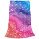 thumbnail image 2 of Fotbe Rainbow Glitter Cute Manta de Franela Acolchonada con Estampado, Súper Suave y Esponjosa, Extra Grande para Sofá, Cama, Uso Todo el Año-50"x40", 2 of 7