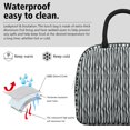 thumbnail image 3 of Insulated Lunch Bag for Women, Floral Print Oxford Fabric Lunch Box, Leakproof Thermal Cooler Tote for Work, School & Picnic, Leopard Animal Print, 3 of 5