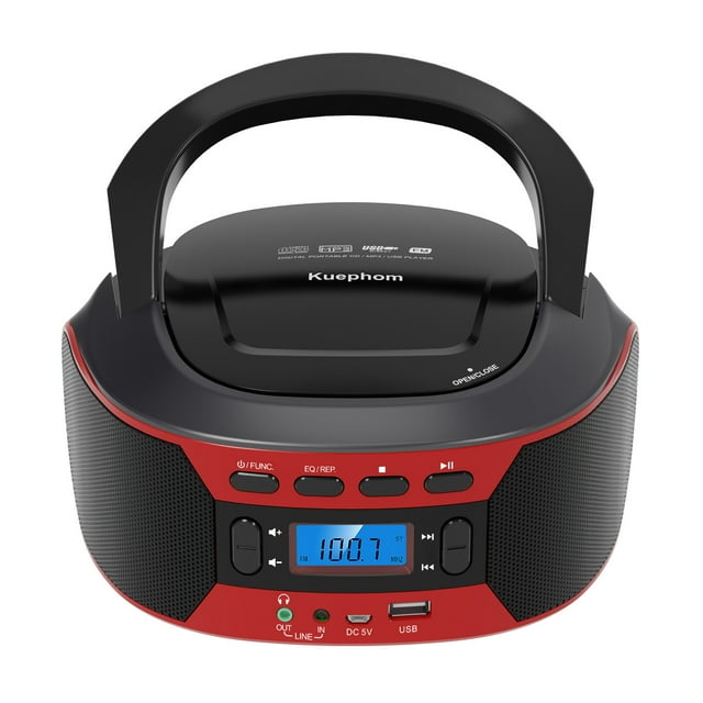 Maytalsory Lecteur CD Portable Lecteur Muc Durable Facile à Contrôler Lecteur CD Portable Minimaliste US