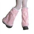thumbnail image 1 of Txlixc Calentadores de piernas de invierno para mujeres, impresión de color sólido / tinte de corbata Txlixc moda, 1 of 1