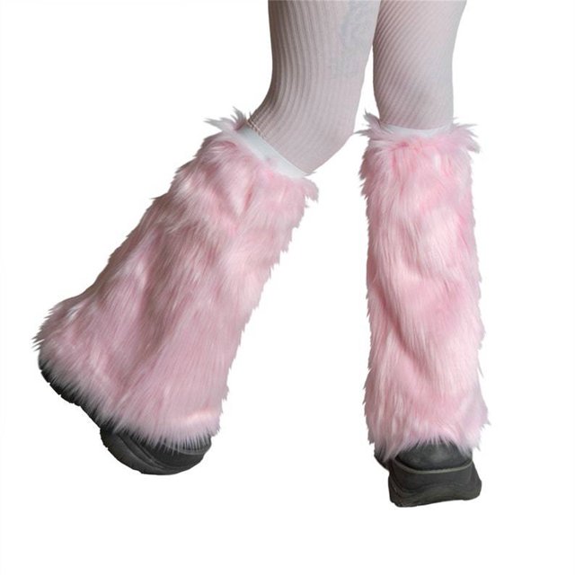 Txlixc Calentadores de piernas de invierno para mujeres, impresión de color sólido / tinte de corbata Txlixc moda
