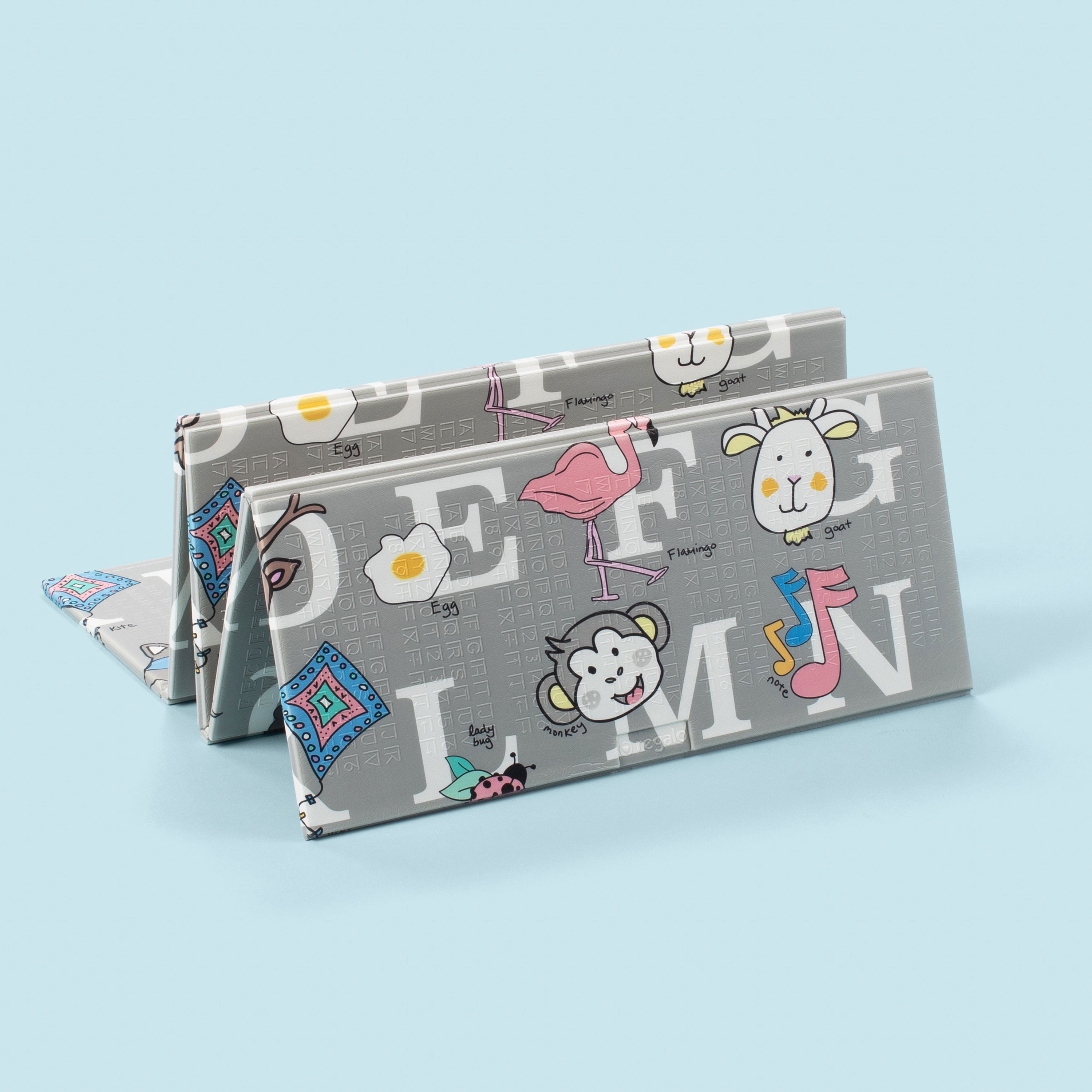 Regalo Sensory & Learning My Play Mat™, Foldable & Reversible Waterproof Foam Play Mat, 77" x 71"