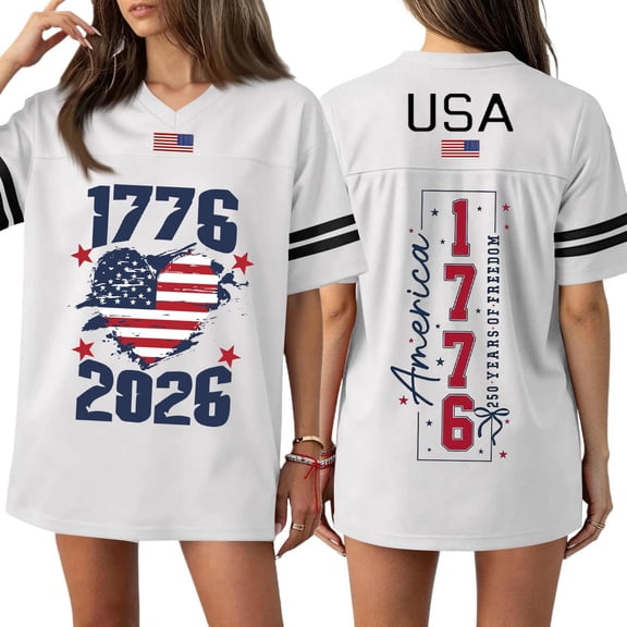 250 Years 1776-2026 250th Birthday Eagle T-Shirt for Celebrate 250th Anniversary of America Patriotic Veteran Tee 250 Short Sleeved Top for Woman