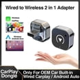 thumbnail image 2 of (-)Nouvel Adaptateur Sans Fil CarPlay/Android Auto pour Android iPhone Voiture Connectivité Boîte Filaire vers Sans Fil Intelligent AI Box USB Dongle Plug And Play Unive, 2 of 5