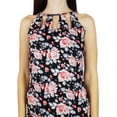 thumbnail image 3 of Bimba Women Long Maxi Dress With Slit Black Floral Ankle Length Summer Dresses, 3 of 9