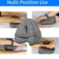 thumbnail image 5 of Soporte ortopédico para piernas para dormir mejor, alinea la columna, la cadera, la espalda y alivia el dolor del nervio ciático - Almohada para rodillas con correa elástica y funda, 5 of 5