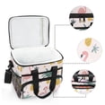 thumbnail image 6 of FORMRS Insulated Cooler Bag 24 Cans Capacity Soft Leakproof Lunch Box with Side Pockets, Flamingo Pattern, 6 of 7