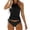 D93/Black, variant on Afdoent Womens Bikini Sets Womens Tankini Set Women Swimsuits Monokini Bathing Suits V Neck Vintage Swimwear