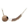 thumbnail image 1 of Coconut Bird Nest Small Delicate Coconut Bird House with Ladder for Samll Animals Hamster Parrot, 1 of 14