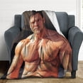thumbnail image 4 of Handsome #1 Alan Ritchson Blanket Super Soft Throw Blanket Silky Flannel Lightweight for Sofa, Bed Blanket All Season Use 40"*50" （100 * 130cm）, 4 of 6