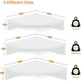 thumbnail image 4 of Corner Shelf Wall Mount, Set of 3 Floating Corner Shelves with Cord Hole, 3 Tier Wood Wall Display Shelf, Storage for Bathroom Living Room Kitchen Bedroom, Rustic Brown and Black, 4 of 9