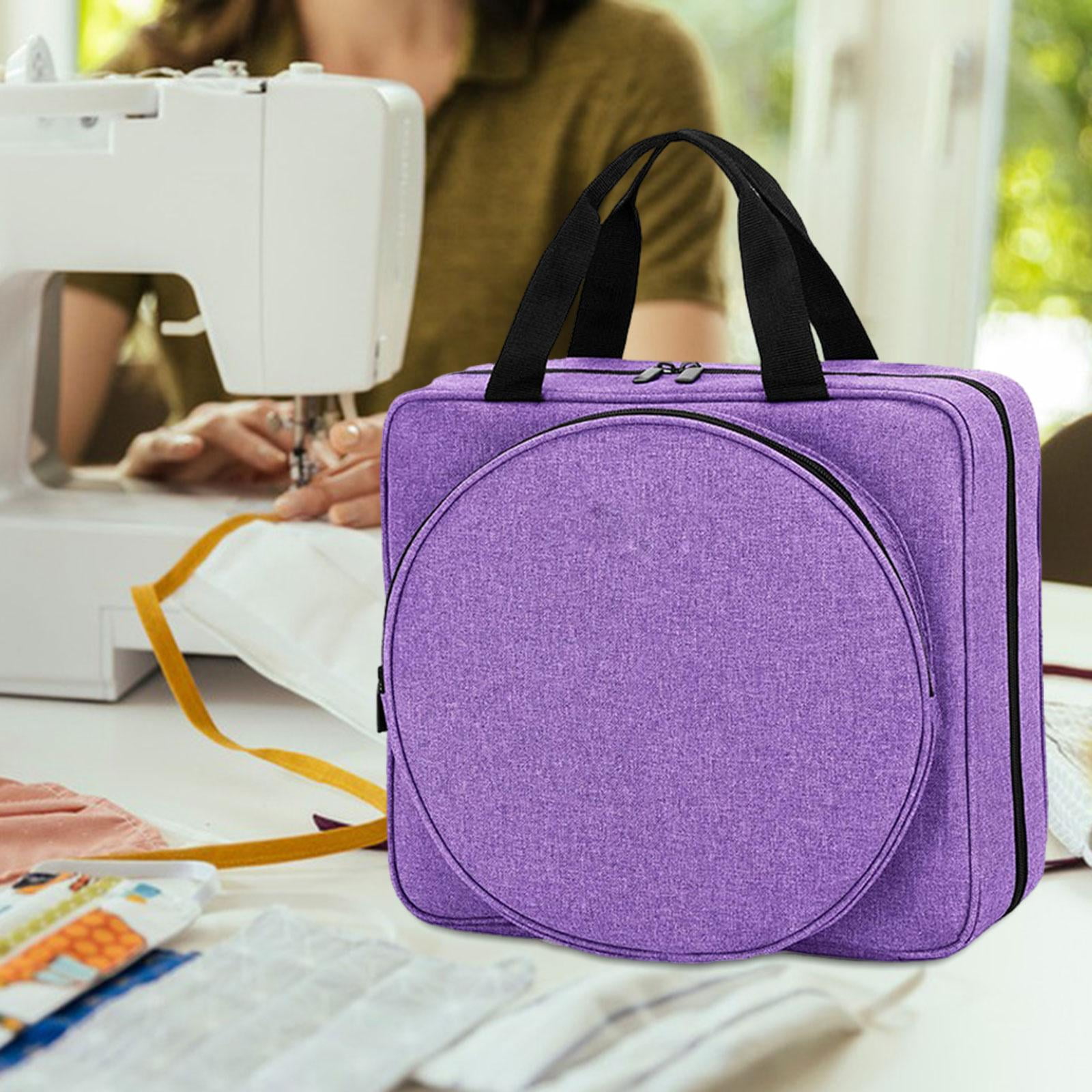 S SERENABLE Crochet Organizer Bags Knit Crochet Tools Dead Polyester Fashion Sewing Kit Storage Bag for Knitting Pencils Travel Beginners Purple