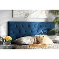 thumbnail image 4 of Baxton Studio Felix Modern and Contemporary Navy Blue Velvet Fabric Upholstered Full Size Headboard,Wholesale Interiors, 4 of 7