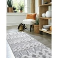 thumbnail image 4 of Sabrina Soto Casa Collection Area Rug - Valencia (2' 3" x 8' Runner Anthracite Gray/Ivory), 4 of 9