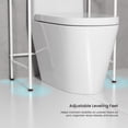 thumbnail image 6 of Home Zone Living 3-Tier Over the Toilet Bathroom Storage Organizer with Wide Stabilizing Base, Matte White, 6 of 8