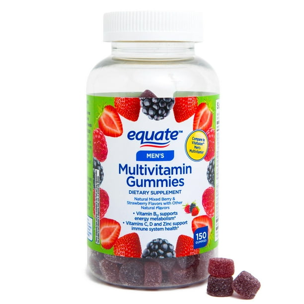 Equate Men's Multivitamin Gelatin Gummies, 150 Count