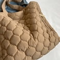 thumbnail image 4 of Bandolera Acolchada Bolso Acolchado Algodón Gran Capacidad Suave para El (Caqui), 4 of 9