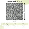 thumbnail image 2 of Pixel Gray Camo Digital Pattern Square Fitted Tablecloth with Elastic Edge,Square Table Cover,Washable Elastic Table Cover for Home Kitchen Party Decor 36"x36", 2 of 6