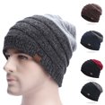 thumbnail image 1 of Winter Hat Warm Knitted Thick Baggy Slouchy Beanie Skull Cap for Men Women Gifts, 1 of 8