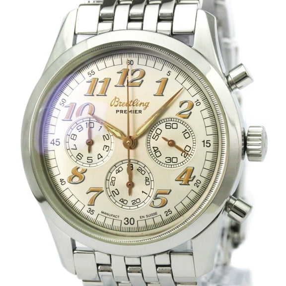 Pre-Owned BREITLING Headwind Stainless Steel Automatic Mens Watch A40035 Polished