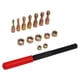 thumbnail image 5 of Juego de roscas métricas de 15 Uds., Kit de herramientas de troquelado de grifo de reroscado de acero al carbono, herramienta de reparación de reroscado Jadeshay A, 5 of 8