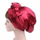 thumbnail image 3 of Sonducket Bonnet Bow Hat Headwear Head Scarf Sleeping Cap Hair Wraps para mujeres que duermen Sombreros Vino rojo, 3 of 4