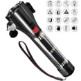 thumbnail image 1 of ORUYROP Solar Powered Car Safety Hammer Flashlight with Seatbelt Cutter, LED High Lumens, Red and Blue SOS Flashing, USB Charging, Magnetic Attraction, Portable Design, 1 of 7