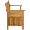 thumbnail image 2 of vidaXL Garden Storage Bench 148 cm Solid Acacia Wood, 2 of 5