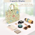 thumbnail image 5 of FORMRS Womens Corduroy Tote Bag Crossbody Shoulder Handbag with Pocket, Colorful Flower, 5 of 7