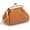 Brown, variant on Genuine Leather Coin Purse for Women, Cute Mini Lipstick Holder Case, Small Vintage Kiss Lock Jewelry Storage Organizer Change Bag Pouch (Creamy White)
