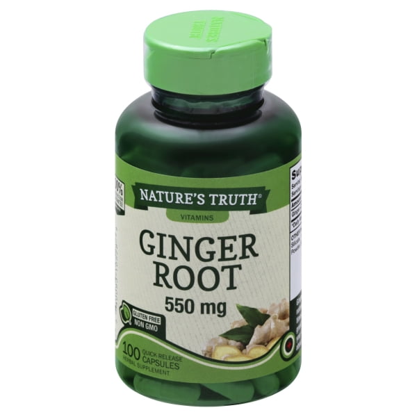 Nature's Truth Ginger Root Capsules, 550 mg, 100 Count