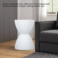 thumbnail image 4 of Modern Sandglass Stool, Home Decor Ornament Furniture, Contemporary Design, Shoe Changing Stool, Round End Table Stool, 4 of 7