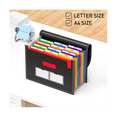 thumbnail image 2 of Document Organizer 13 Pockets Expanding Folder with Mesh Bag & Color Label 13 Monthly Bill Receipt Organizer A4 Size, 2 of 7