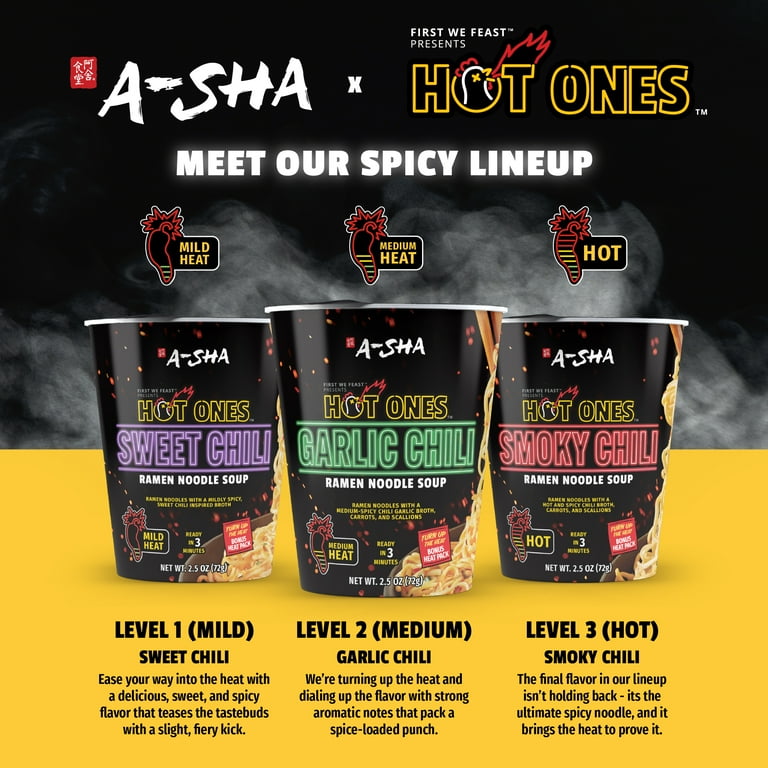 215 Asasinz - Guaranteed Hot Sh-- 新品 Hot Ones x A-Sha Garlic Chili Ramen Noodle Soup - Walmart.com