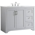 thumbnail image 4 of 42 inch Single Bathroom Vanity in Grey, 4 of 15