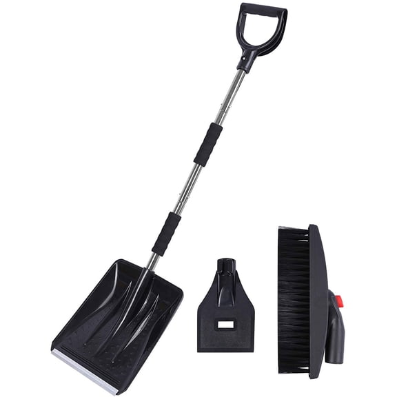 Moocorvic 3-In-1 Snow Removal Kit Multifunctional Portable Detachable Snow Removal Tool