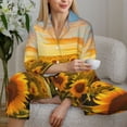 thumbnail image 6 of Sikiie Beautiful Golden Sunflower Field Pajamas for Women Set, Womens Pajama Sets, Lounge Sets for Women, 2pjs for Women-Large, 6 of 7