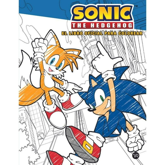 Sonic the Hedgehog El libro oficial para colorear VR Editoras Insight Editions