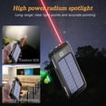 thumbnail image 2 of 10000mAh Solar Power Bank 4 Cable Portable Charger for Cellphone, Green, 2 of 6