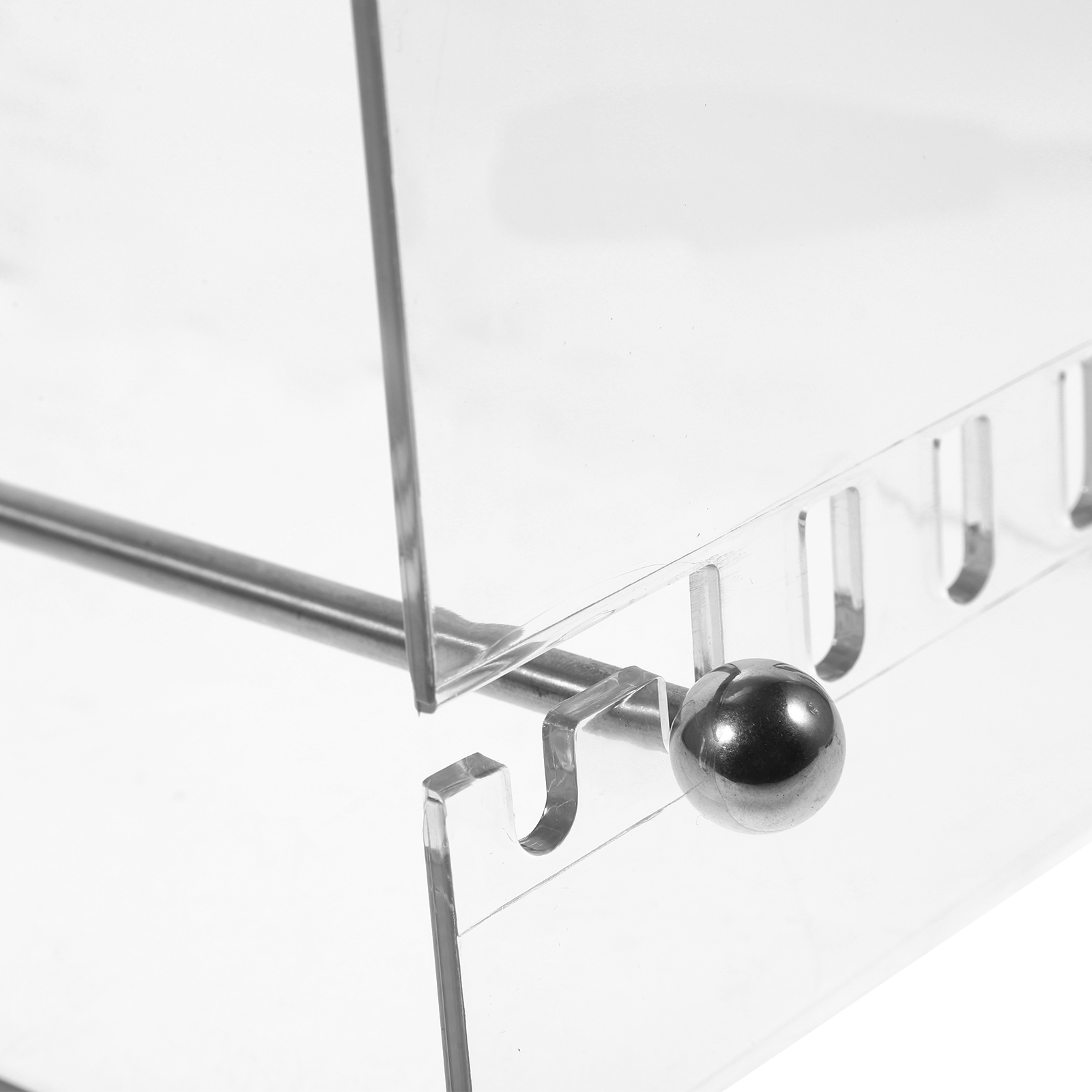 WRISTBIQUE Ribbon Storage Organizer Rack Clear 1Pack 18.5X6.3X6.1in