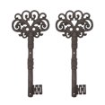 thumbnail image 1 of MLINS 2Pcs Large Skeleton Key Vintage Cast Iron Skeleton Key Wall Decoration Ornament, 1 of 7