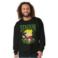 thumbnail image 4 of Dennis the Menace Stackin Money Men's Crewneck Sweatshirt Brisco Brands S, 4 of 6