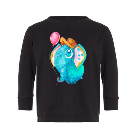 

Elephant With A Balloon Long Sleeve Toddler -Image by Shutterstock 4 Toddler