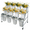 White, variant on Movable 3-Layer Flower Display, Metal Frame, 12 Buckets, for Industrial Warehouses​