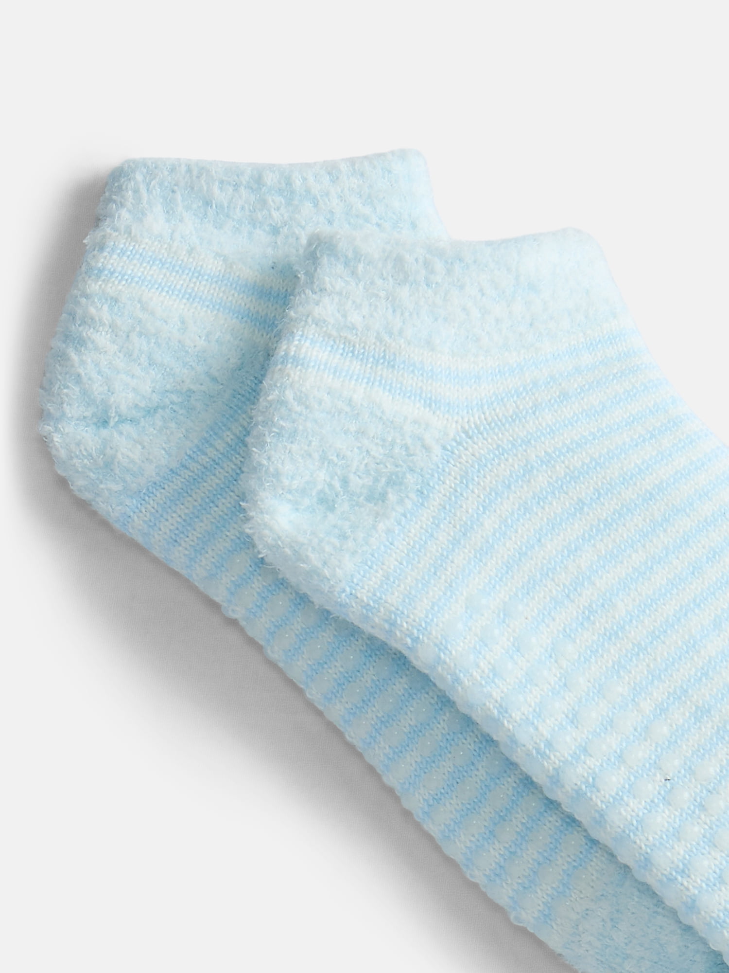 Joyspun Women's Double Layer Low Cut Lounge Socks, 3 Pack, Shoe Sizes 4-10