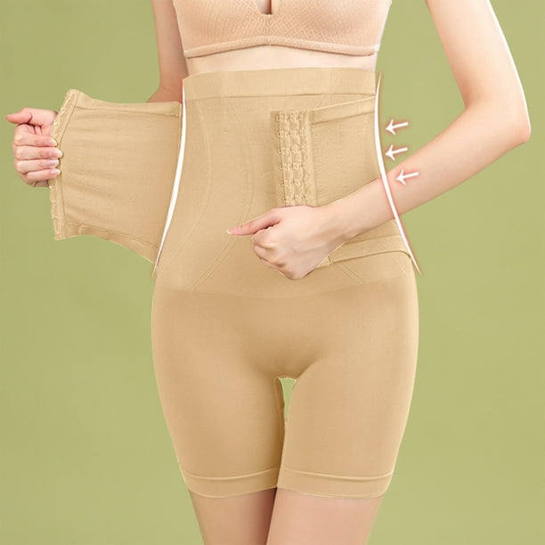 zanvin Clearance Gift for Her,High Waisted Belly Tightening Shortss  Breasted Shaping Belly Tightening Shapewear Bottoms Shorts,Beige,XXL 