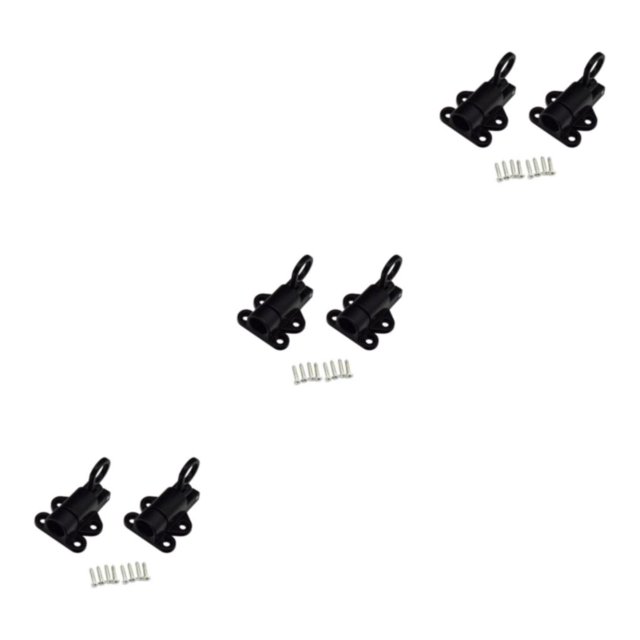 Inteprter Pernos de puerta versátiles adecuados para diversas aplicaciones Cerradura de pestillo automática conveniente y práctica negro Type1 NO1