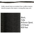 thumbnail image 4 of The Beadsmith Artificial Sinew – Waxed Polyester Cord, Black Color, 5-Ply, 8 oz, 273 yds / 820 ft, 4 of 7