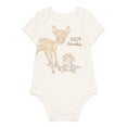 thumbnail image 4 of Disney Baby Wishes + Dreams Character Infant Baby Short Sleeve Bodysuits, 3-Pack, Sizes Newborn-12 Months, 4 of 10