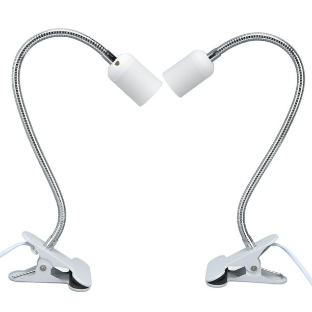Clip Lamp Holder E27 E26 LED Light Fixtures With Gooseneck And